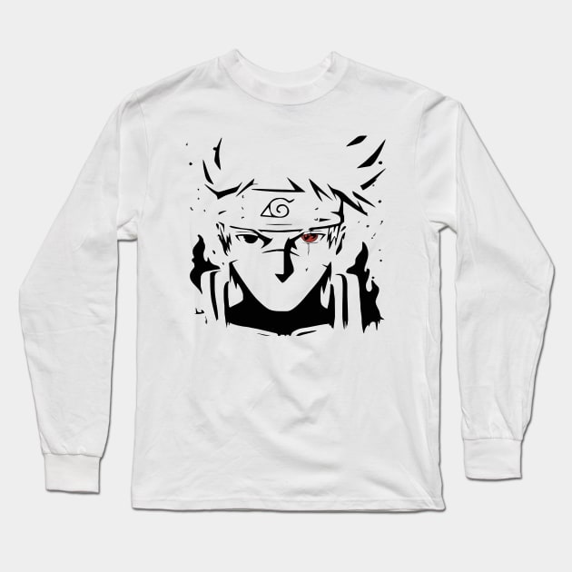 Kakashi sillhouet Long Sleeve T-Shirt by afarach_shop